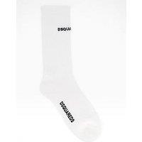 Dsquared2 Dsquared Icon Logo Sports Crew Socks - White