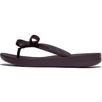 Fitflop Iqushion Glitz Bow Flip Flop - Plumberry