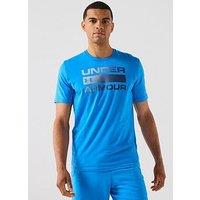 Under Armour Mens Training Team Issue Wordmark T-Shirt - Blue