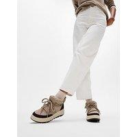 Fitflop F-Mode W/Resistant Biofleece Mesh Flatform Booties - Taupe