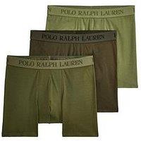 Polo Ralph Lauren 3 Pack Stretch Cotton Boxer Briefs - Green