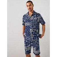 Polo Ralph Lauren Bandana Print Pyjama Set - Navy