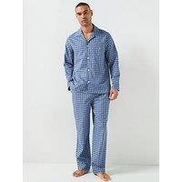 Polo Ralph Lauren Small Flannel Check Pyjama Set - Blue