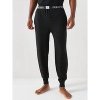 Polo Ralph Lauren Logo Waistband Loungewear Bottoms - Black
