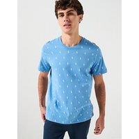 Polo Ralph Lauren Loungewear Multi Pp All Over Print T-Shirt - Blue