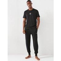 Polo Ralph Lauren Circle Logo Loungewear T-Shirt - Black