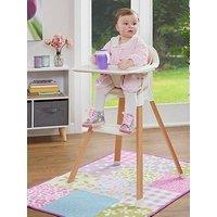 Liberty House Kids Nordic High Chair - White And Beechwood