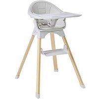 Liberty House Kids Nordic High Chair - Grey And Beechwood