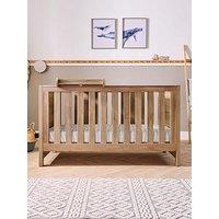 Tutti Bambini Modena Oak Cot Bed With Cot Top Changer And Mattress
