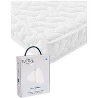 Tutti Bambini Pocket Sprung Cot Mattress (120 X 60Cm) With Free 2 Pack Essential White Fitted Sheets