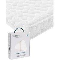 Tutti Bambini Pocket Sprung Cot Bed Mattress (140 X 70Cm) With Free 2 Pack Essential White Fitted Sheets