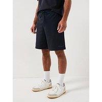 Armani Exchange 3D Ny Milan Logo Sweat Shorts - Navy