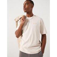 Armani Exchange Cosy Lab Back Print T-Shirt - Off White