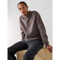 Armani Exchange Hooded Knitted Cardigan - Grey