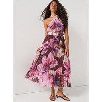 Style Cheat Paige Pleated Dress - Multi