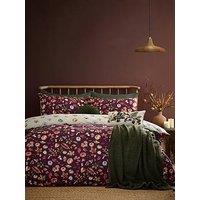 Catherine Lansfield Autumn Pumpkins Duvet Set - Plum