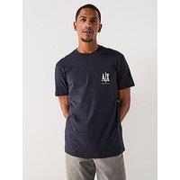 Armani Exchange Icon Project Left Chest Logo T-Shirt - Navy