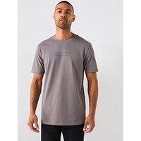 Armani Exchange 3D Ny Milan Logo T-Shirt - Grey