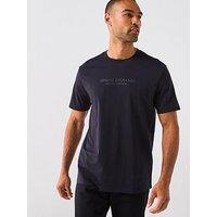 Armani Exchange 3D Ny Milan Logo T-Shirt - Navy