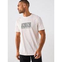 Armani Exchange Embroidered Printed T-Shirt - Off White