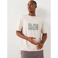 Armani Exchange Box Graphic T-Shirt - Off White