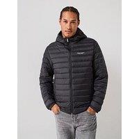 Armani Exchange Padded Hooded Jacket - Black