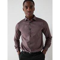 Armani Exchange All Over Logo Long Sleeve Shirt - Black