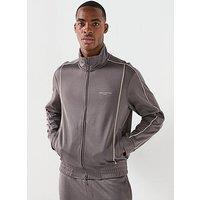 Armani Exchange Piped Track Top - Grey