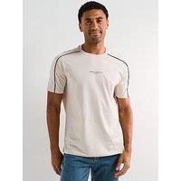 Armani Exchange Piped T-Shirt - Off White