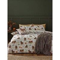 Catherine Lansfield Halloween Highland Cow Duvet Set
