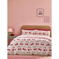 Catherine Lansfield Cherries And Bows Duvet Set