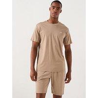 Emporio Armani Bodywear Jersey Shortie Pyjama Set - Light Brown