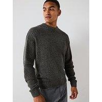 Only & Sons Joe Relaxed Crew Knitted Jumper - Dark Grey