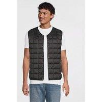 Only & Sons Gavin Quilted Snap Light Gillet - Black