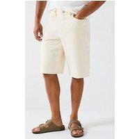 River Island Jacksonville Denim Shorts - Cream