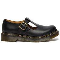 Dr Martens Polley T-Bar Shoe Smooth - Black