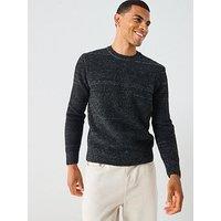 Only & Sons Regular Fit Long Sleeve Crew Neck Knitted Jumper - Black