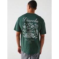 Only & Sons Osteria Relaxed Fit Short Sleeve T-Shirt - Dark Green