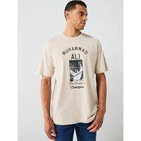 Only & Sons Muhammad Ali Graphic Short Sleeve T-Shirt - Beige