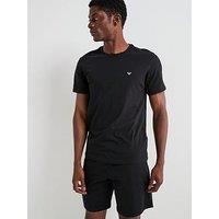 Emporio Armani Bodywear Endurance Shortie Pyjama Set - Black