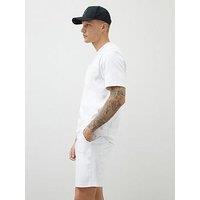 River Island Luminis Script Interlock T-Shirt - White