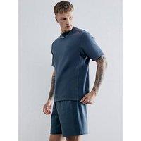 River Island Luminis Script Interlock T-Shirt - Dark Grey