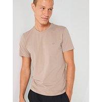 Emporio Armani Bodywear Taped Crew Neck Lounge T-Shirt - Light Brown