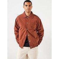 Only & Sons Bratt Life Padded Coach Jacket - Brown