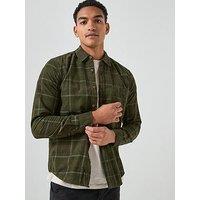 Only & Sons William Long Sleeve Cord Shirt - Khaki