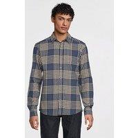 Only & Sons Gudmund Long Sleeve Checked Shirt - Blue