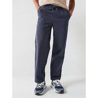 Only & Sons Times Woven Cotton Loose Fit Trousers - Blue