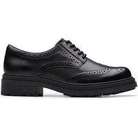 Clarks Wide Fit Orinoco3 Derby Shoes - Black