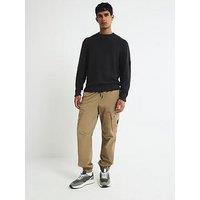 River Island Badged Knitted Jumper - Black