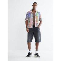River Island Valdez Denim Shorts - Black